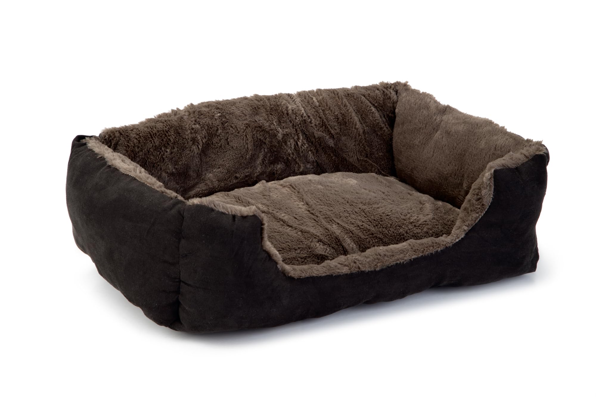 Beeztees Baboo Cat Rest Bed, 37 cm, Taupe/Black