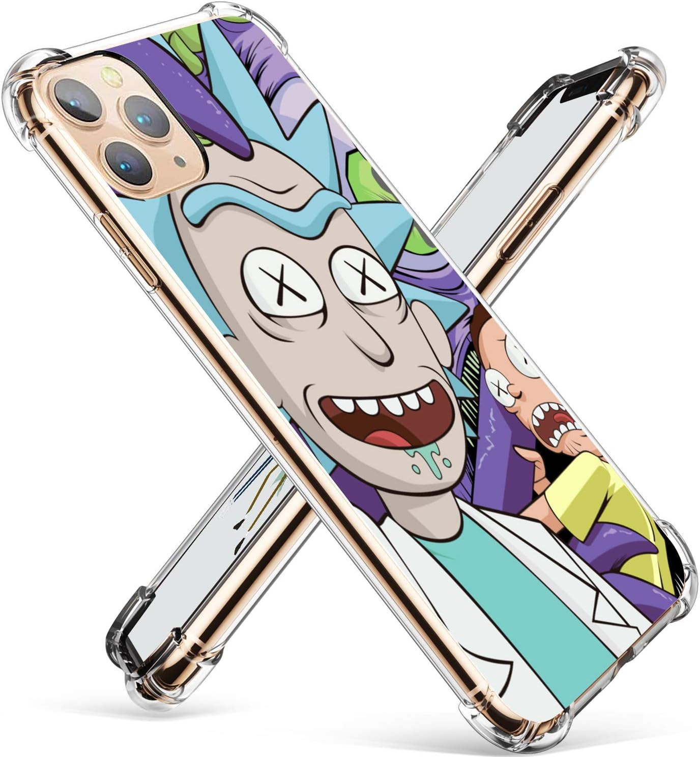 Hiiyorr Purple Ruik TPU Case for iPhone 11 Pro, Funny Cute Clear Ultra-thin Transparent Pattern Character Protective Cover for Girls Kids Teens, Cartoon Fun Cool Bumper Skin for iPhone 11 Pro 5.8 inch