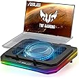Cooling Pad for Asus TUF Gaming A17 16 A15 A16 A14 F15 F16 F17 Dash 15 F15 Laptop,Cooler with Ultra Powerful Booster Turbo Cooling Fan Can Fast Cooling,6 RGB Light Mode,Adjustable Speed,Touch Start