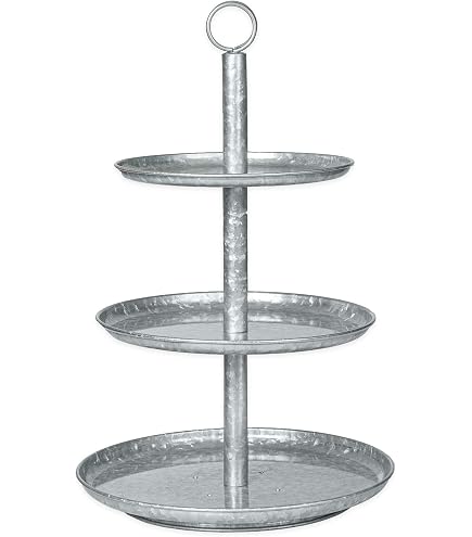 TableTop King 3-Tier Seafood Tower Set with Small Aluminum Trays and