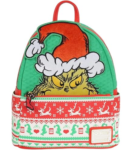 Loungefly Dr. Seuss' How the Grinch Stole Christmas! Santa Cosplay Mini Backpack