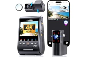 VIOFO A329S 4K 3 Channel Dash Cam, 4K Front + 2K Cabin Fisheye (210°) + 2K Rear, Power Saving Parking Mode, Wi-Fi 6 App Control, All-Channel STARVIS 2 Sensors, Supports up to 4TB SSD Storage