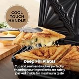 Tower Deep Filled Sandwich Maker 900W Rose Gold T27031RG Non-Stick view 5