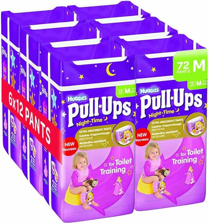 Huggies PullUps Couches Nuit pour fille Taille M (72 couches) Amazon