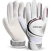 COTLIKE Soccer Goalie Gloves – Goalkeeper Gloves for Kids Boys Girls Youth, Goalie Gloves for Kids 8-12 with Strong Grips, 100% Latex Palms, Breathable & Protective Design for Training Match