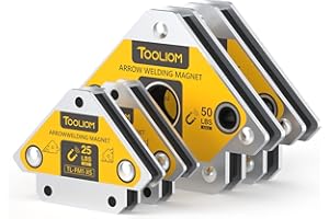 TOOLIOM Arrow Welding Magnets 4Pcs 25LB & 50 LB Strong Hold Magnetic Welding Holder Welder Magnet Set Welding Accessories