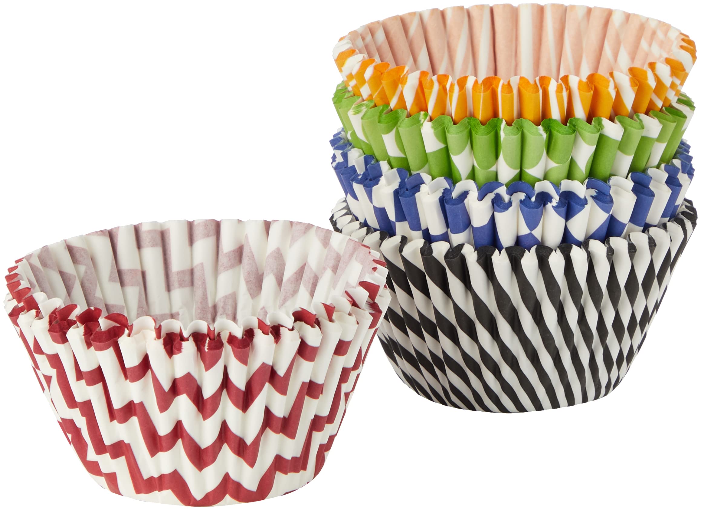 KitchenCraft Sweetly Does It Muffin Cases, Assorted Printed Patterns, Paper, Multi Colour, Pack of 16