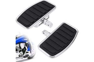 NUBELETY Motorcycle Floorboards, Adjustable Rider/Driver/Passenger Footboards Footrest Universal Foot Pegs Front/Rear Pedal for Honda VTX1300/1800 Shadow 1100 Yamaha V Star 650 Suzuki C50 Kawasaki Accessories