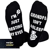 ZXGXLAW Birthday Gifts for Dad,Men Husband Grandpa Women idea Fathers Day Christmas Im Not Sleeping Funny Socks