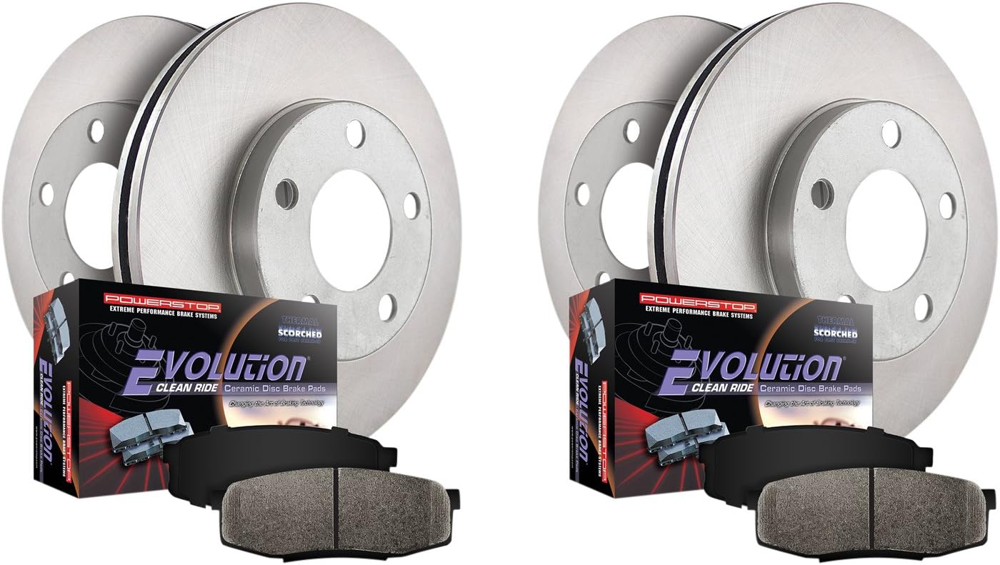 Power Stop KOE4522 Autospecialty Front and Rear Replacement Brake Kit