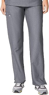 FIGSKade Cargo Scrub Pants for Women — Classic Fit, Straight Leg, 4 Pockets, Yoga Waistband, Anti-Wrinkle Women Scrub Pants