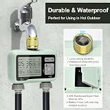 Johgee 2 Zone Brass Inlet Sprinkler Timer Garden Hose Irrigation System view 4