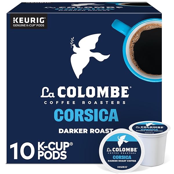 LA COLOMBE® COFFEE ROASTERS CORSICA DARK ROAST COFFEE, SINGLE SERVE KEURIG® K-CUP® PODS, 10 COUNT BOX