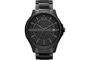 A｜X ARMANI EXCHANGE Men's Black Stainless Steel Watch (Model: AX2104)