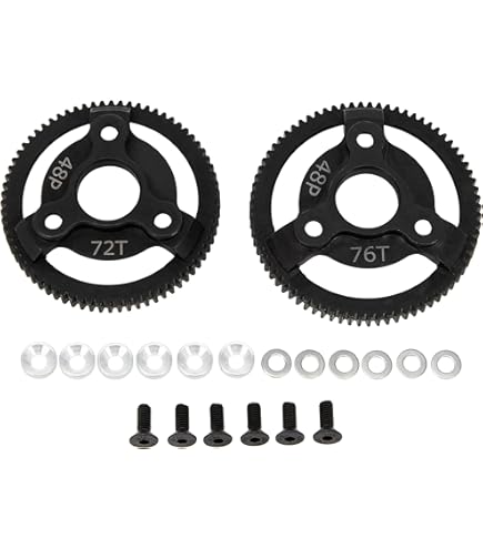 Amazon.com: Hot Racing STE876 Hardened Steel Spur Gear (76t 48p