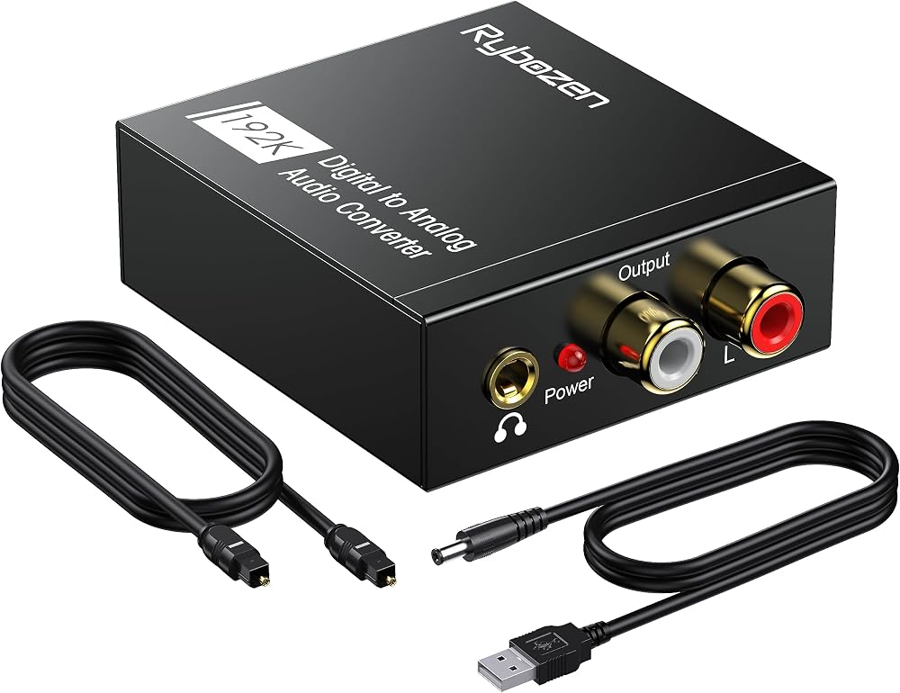 MICROWARE 192KHz DAC Converter Toslink to Analog Stereo RCA 3.5mm PS3 PS4 Xbox
