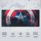 Grupo Erik Captain America Shield XXL Mouse Pad 80x35 cm Gaming Desk Mat view 2