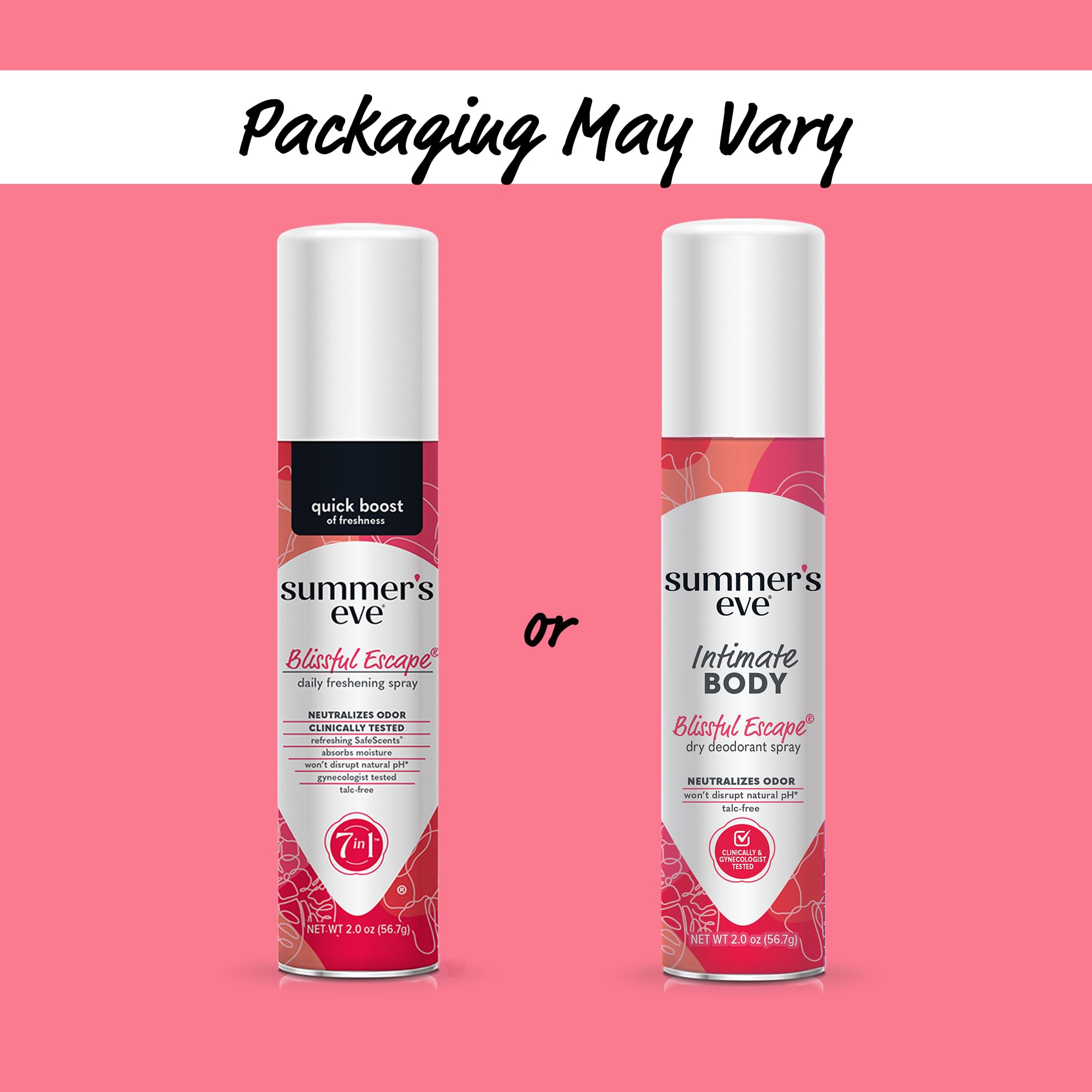 Summer's Eve Blissful Escape Daily Refreshing Feminine Spray, 2 oz