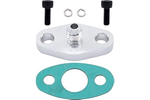OXCANO 4AN T3 T3/T4 T04 Fitting Turbo Oil Feed Flange Adapter With Gasket Kit