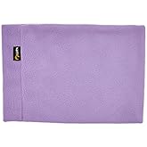Lupa Kids Handmade Double-Layer Fleece Neck Warmer - Kids Neck Warmer for Boys & Girls - Fleece Neck Gaiter for Winter (Lavender., Large (7-12))
