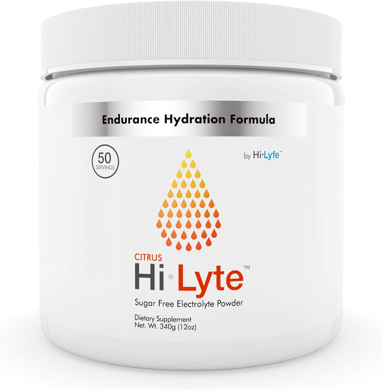 Hi-Lyte Electrolyte Powder | 500mg Potassium + 500mg Sodium from Sea Salt | Hydration & Stamina Booster | No Sugar, Carbs, Maltodextrin or Artificial Ingredients | Citrus Salt | 50 Servings: Health & Personal Care