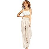 Billabong womens New Waves Stripe Casual Pants, Salt Crystal, Large US