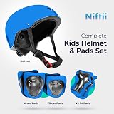 Niftii Kids Helmet and Pads Set Adjustable Multi-Sport Blue view 2