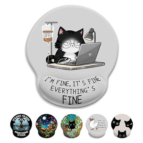 Cat Ergonomic Mouse Pad With Wrist Rest, Gaming Mouse Pad With Wrist - View #3