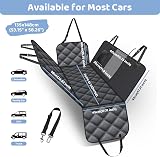 KYG Dog Seat Cover Hammock for Car Back Seats 148 x 135 cm Black view 2