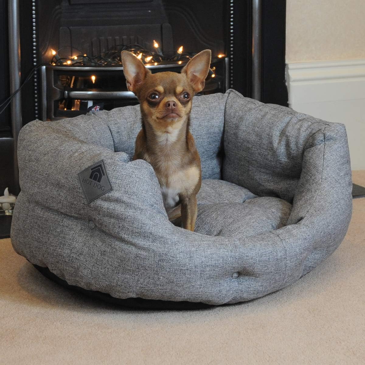 Hotdog Sledmere Dog Bed, Superb Comfort & Heated Cushion Contemporary