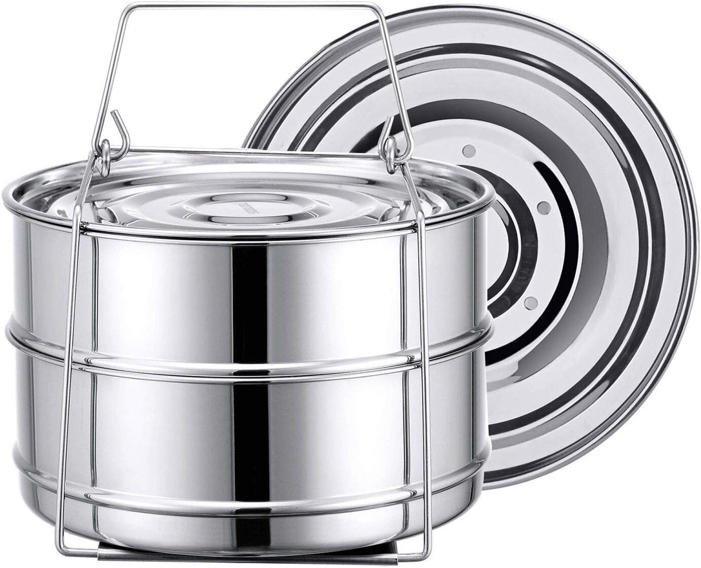Tomods Electric Pressure Cooker Insert Pans/Stackable 304 Stainless