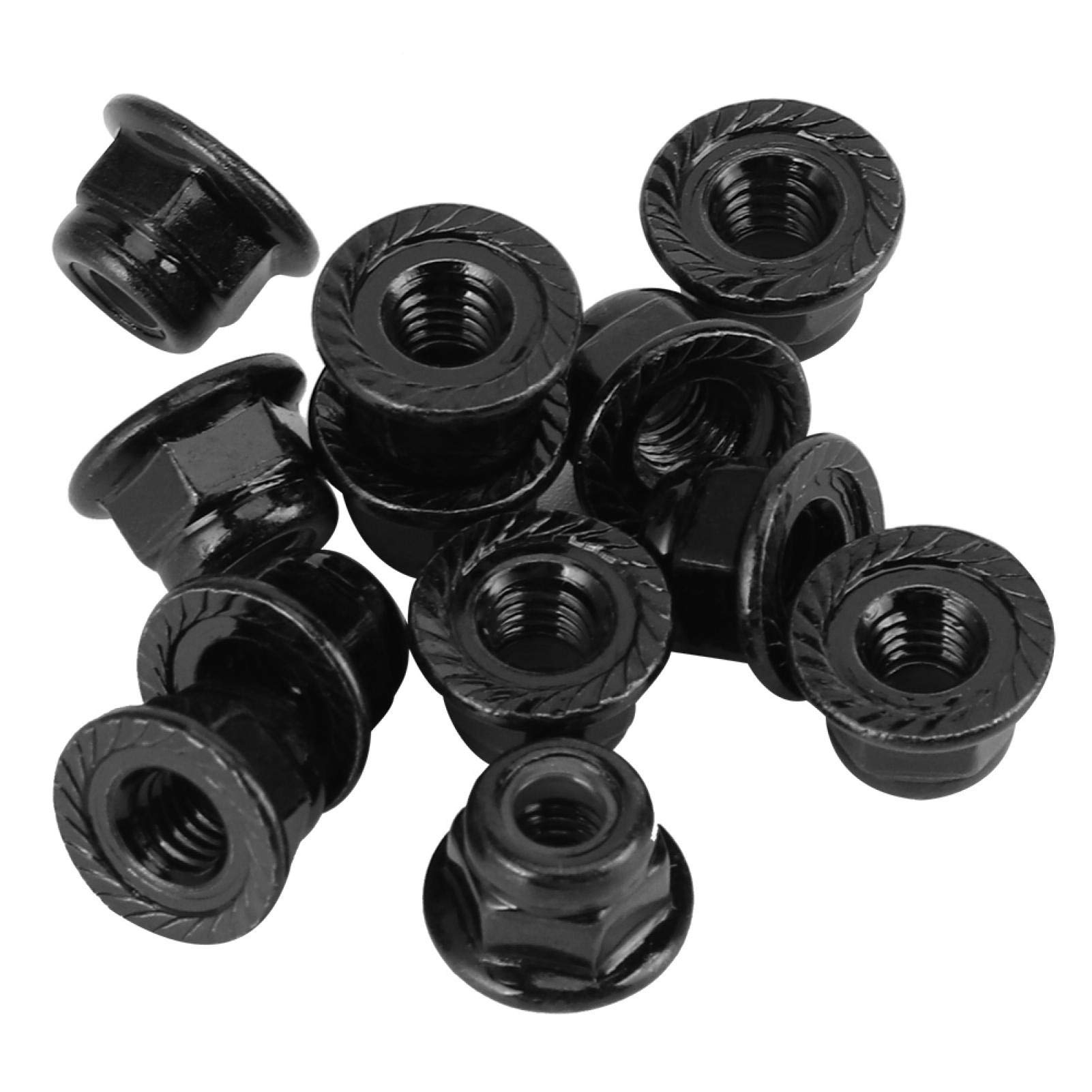 12PCS Inserted Hex , 4mm Nylon Lock Nuts Inserted Hex Self Clinching Lock Nuts , Lightweight Accurate Machining Hex Lock Nuts Corrosion Resistance , for TRX4 TRX6 SCX10 1/10 RC Model Car