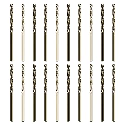 FiLwW 1/16" Cobalt Drill Bit Set, 20Pcs M35 High