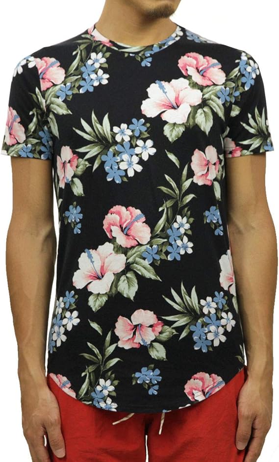 Amazon ホリスター Tシャツ メンズ 正規品 Hollister 半袖tシャツ クルーネックtシャツ カーブヘム Floral Curved Hem T Shirt 324 368 0605 908 M 並行輸入品 コード 3 並行輸入品 Tシャツ カットソー 通販