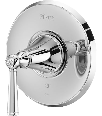 Pfister 016-TB1 Tisbury Diverter Valve Trim – Polished Nickel, Two-Way Diverter For Shower Systems