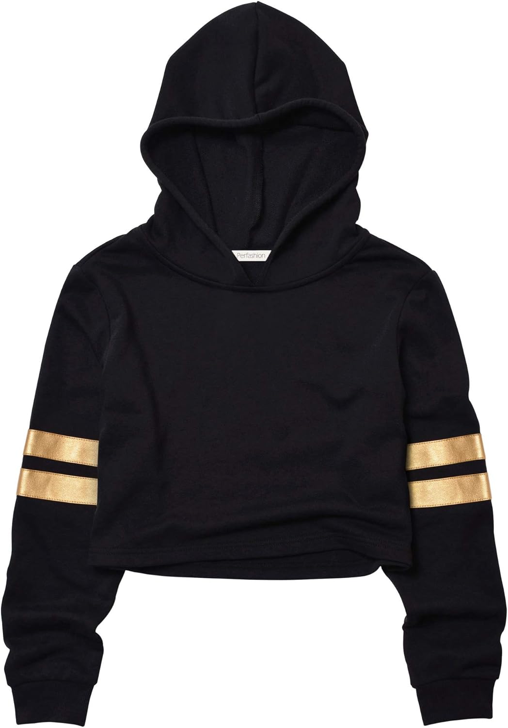 Kids Girls Leather Plaid Long Sleeve Crop Top Hoddie Cropped Sweatershirts: Clothing