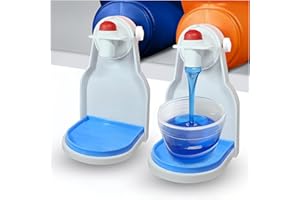MEIYUETAOSI 2-Pack Laundry Cup Holder with Blue Spacer, Upgraded Nozzle Button Stops Messy Drips - Laundry Detergent Dispense