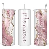HTDesigns Mommom Gift - Mommom Tumbler - Birthday Gift For Mommom - Mommom Announcement - Best Mommom Cup - Mommom Gift From Son - Daughter