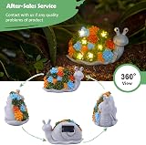 Goodeco Snail Solar Garden Statue LED Lights Outdoor Resin Figure 22cm view 3
