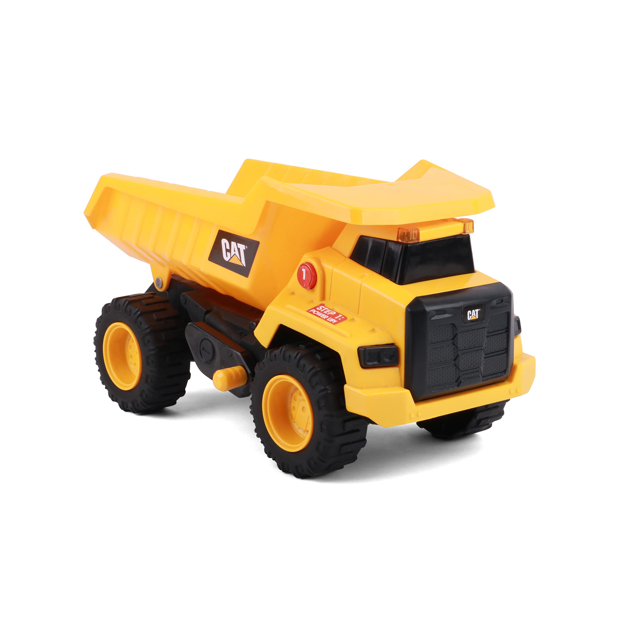 CAT Construction Toys, Power Haulers Dump Truck, Realistic Lights and Sounds, Motion Drive Technology, Working Features, & Realistic Construction Experience, Yellow
