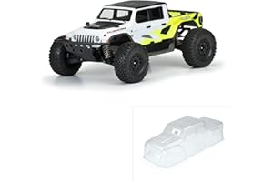 Pro-line Racing Jeep Gladiator Rubicon Clear Body SC and 18 MT PRO354200 Car/Truck Bodies Wings & Decals