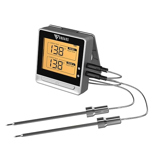 Amazon.com: DOQAUS Dual Probe Digital Meat Thermometer, Cooking Food