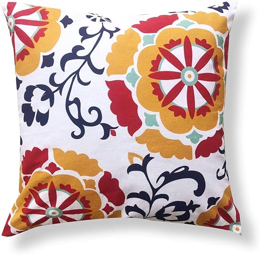 Amazon Com Prosway Home Anu Suzani Print Throw Pillow Cover