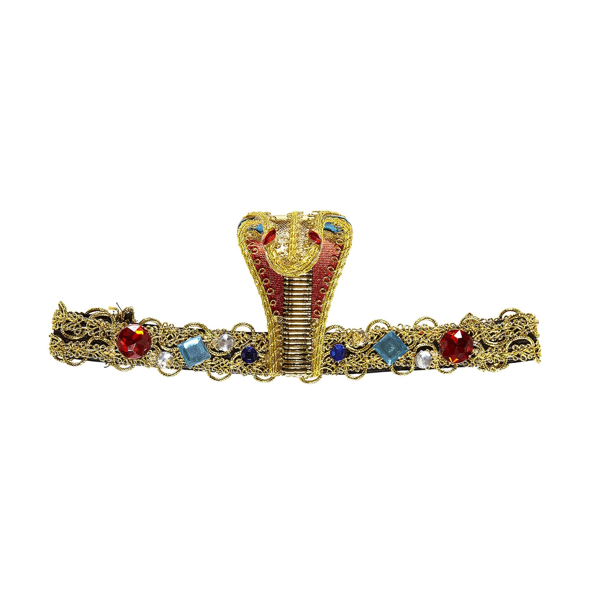 Widmann wdm05906 Costume for adults Head Band Egyptian Snake with G ? Multicoloured, One Size
