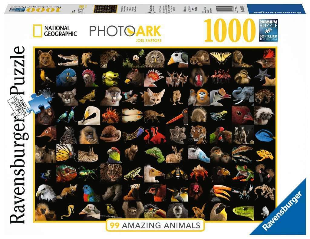Ravensburger National Geographic Photoark 99 Amazing Animals 1000 Piece Jigsaw Puzzle for Adults and Kids Age 12 Years Up