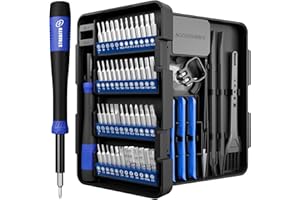 STREBITO Small Precision Screwdriver Set 64-piece with Torx, Triwing, Pentalobe, Electronics Repair Tool Kit for Computer, PC, Laptop, Macbook, Tablet, Phone, PS5, XBOX, Switch, Glass, Ring Doorbell