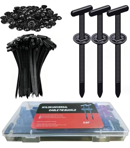 Juego De 1000-100 Bridas Universal De Nailon Autoblocant, Bridas De Cremallera De Alta Ristencia Con Pasador Y Botón, Correa De Sujeción Para Reparación Diaria De Coche - AliExprs 13