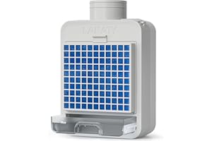 CRAIMIL 3-in-1 Indoor Dryer Vent, 4Pcs Polyester Filter, Stainless Steel Screen Filter, Lint Captured Water Drawer, Dryer Vent Cleaner Kit with Weight Control Safety Flap, Energy-saving, Improve Air Quality