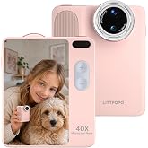 LiTTPOPO MicroCam X1 Digital Camera with 40X Microscope Mode for Kids, Pink | Autofocus, 4K Video, Compact, 12.3MP BSI CMOS, 3.5" HD LCD, 2000mAh, Point and Shoot Small Camera for Travel &amp; Everyday Use