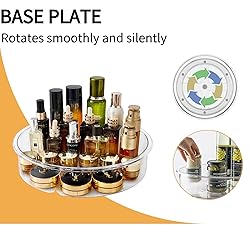 vacane Clear Lazy Susan Organizer 10” Plastic